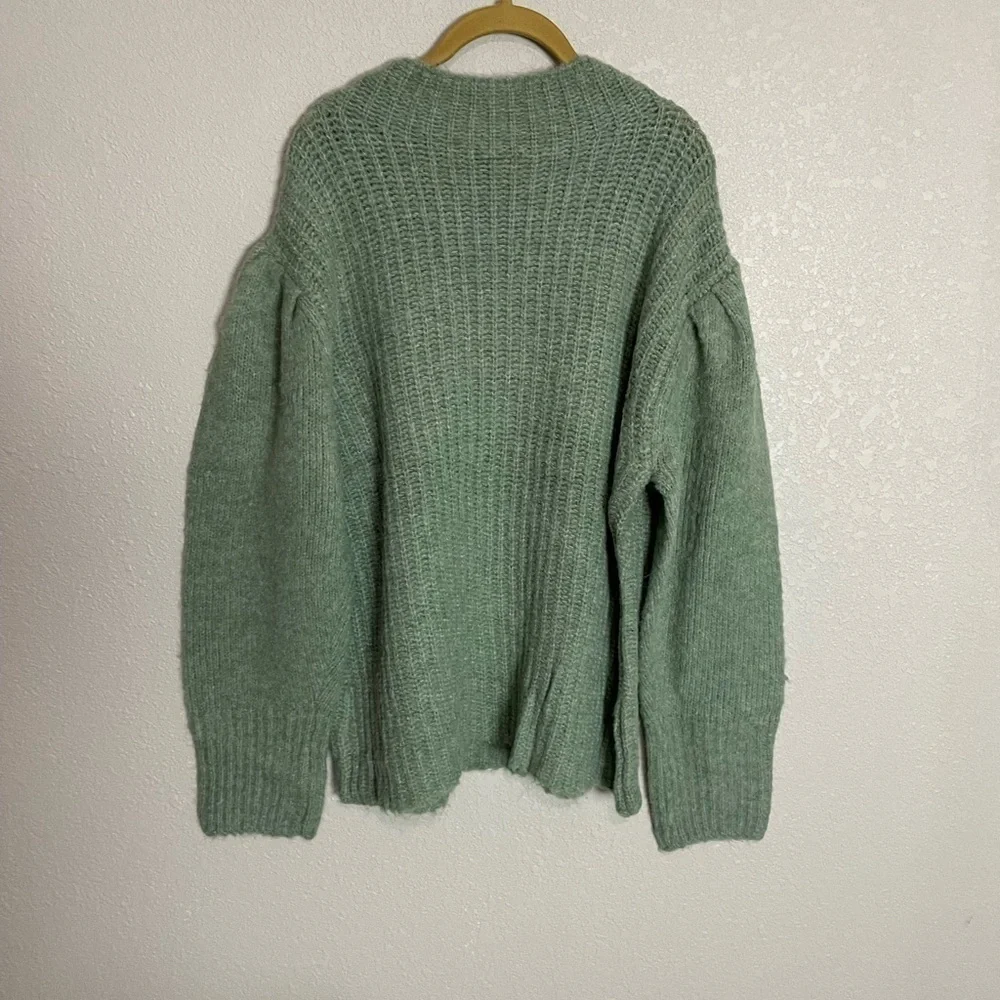 City Chic NWT Mad Knit Sage Soft Jumped Sweater S/16 - Picture 4 of 6